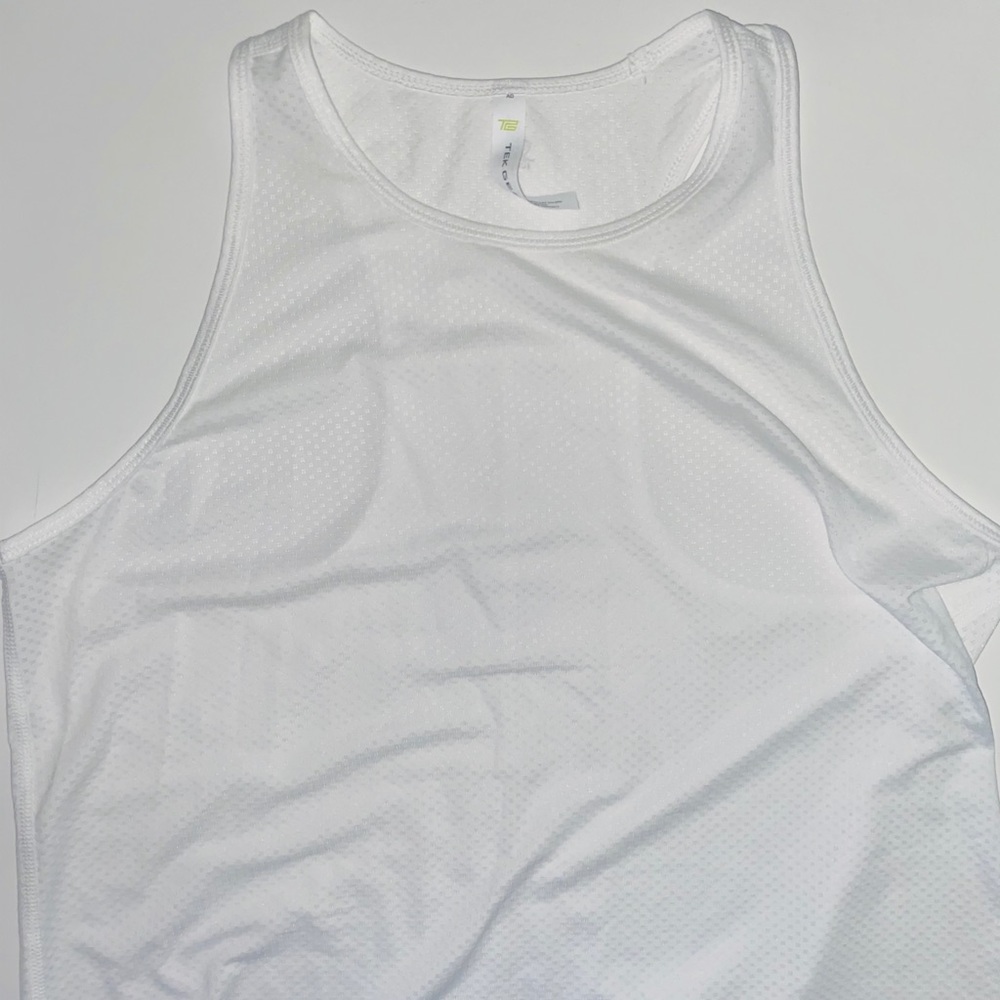 Women’s Tek Gear White Workout Top: Size M
